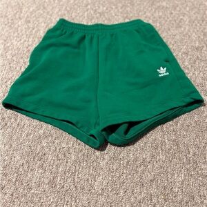 adidas Women's Emerald Green Athletic Lounge Shorts